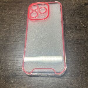 Clear and Colored Glow in the dark Outline iPhone Case